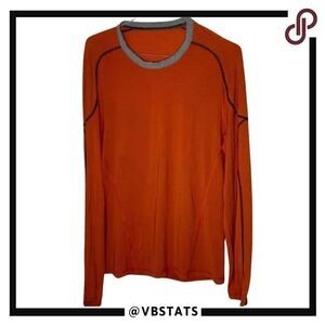 Lululemon LS‎ Burnt Orange Athleisure Top in Size XL Tall